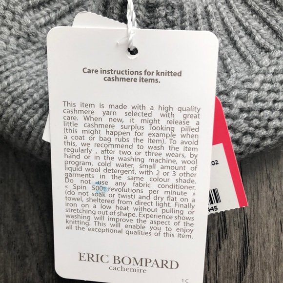 Eric Bompard Gray Cachemire Beret - Picture 5 of 8